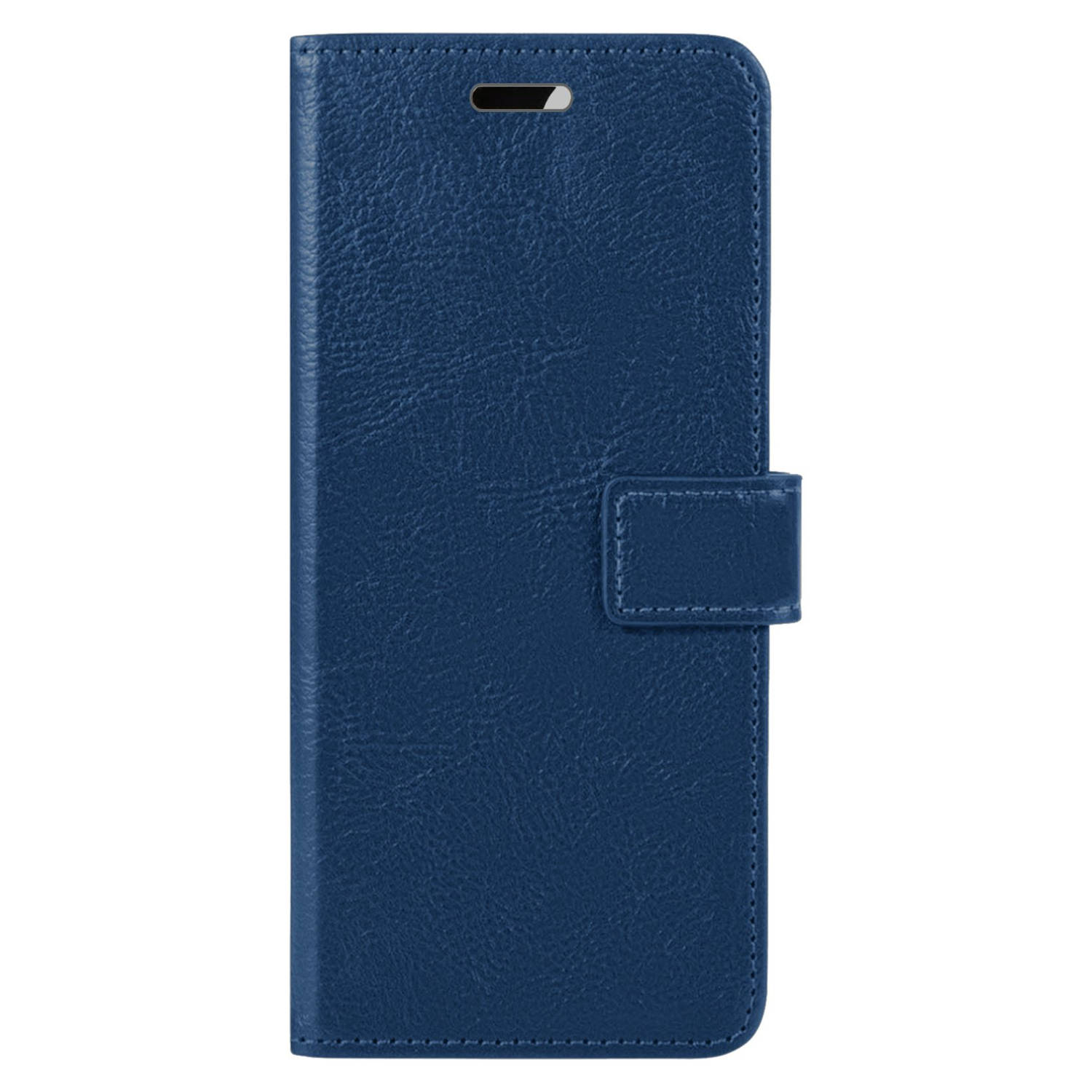 Basey Apple iPhone 15 Pro Max Hoesje Book Case Kunstleer Cover Hoes Donkerblauw