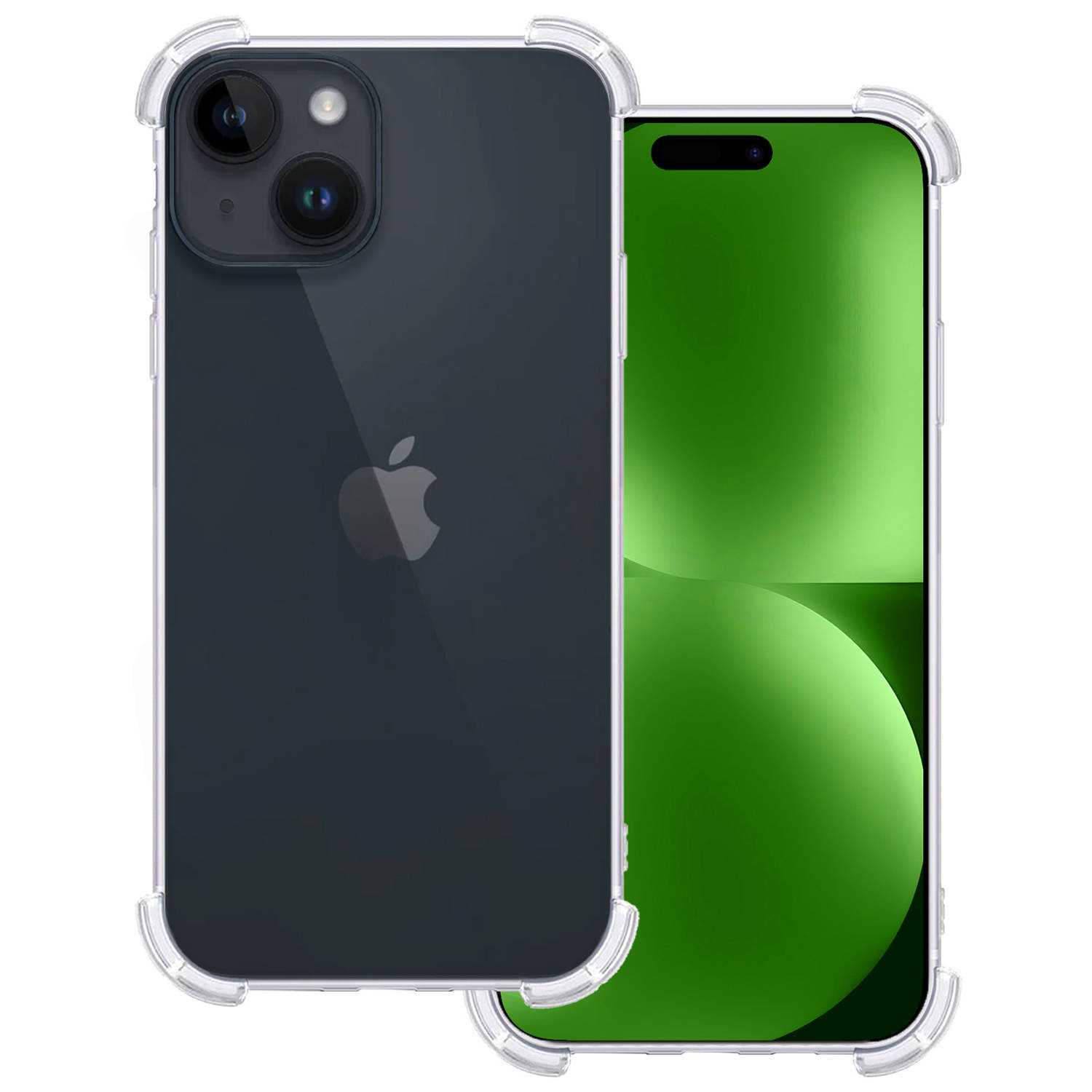 Hoesje voor iPhone 15 Plus Hoesje Shock Proof Case Hoes - iPhone 15 Plus Hoes Cover Shockproof - Transparant