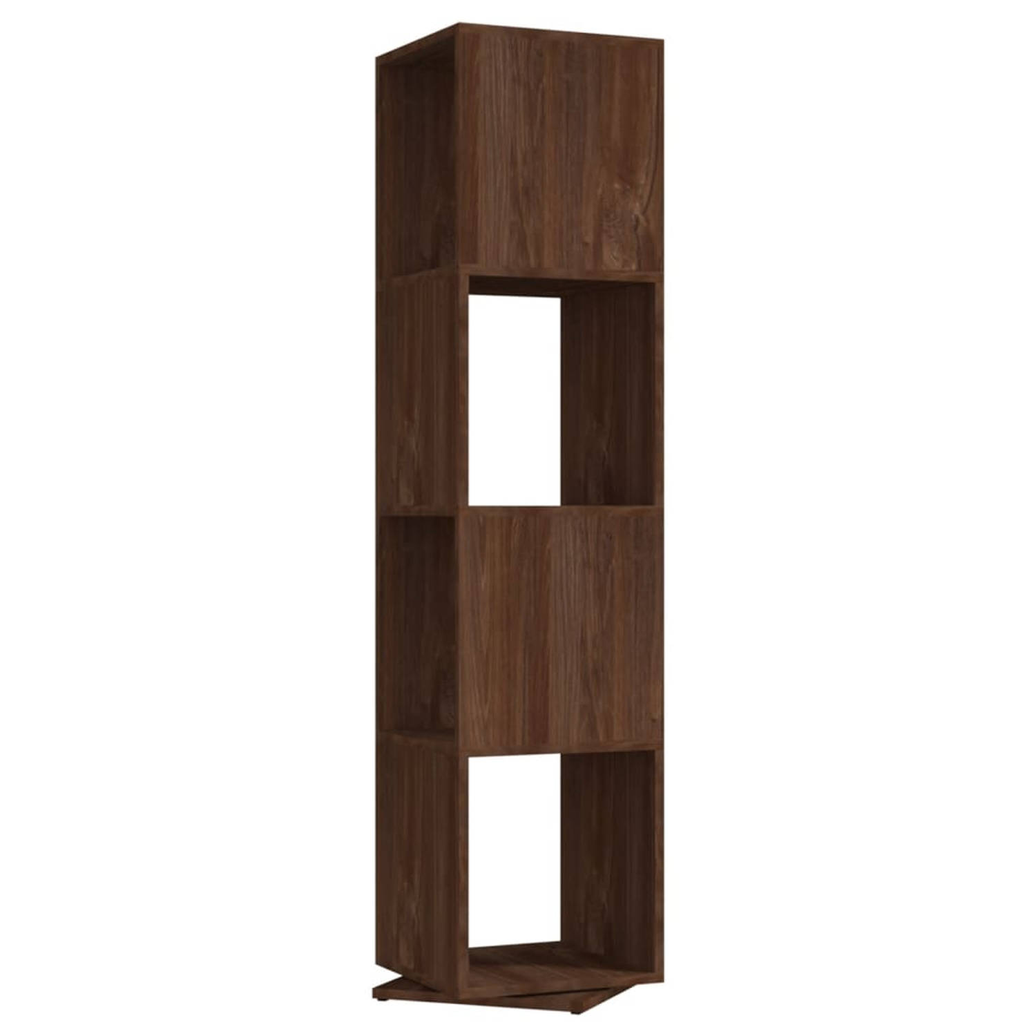 The Living Store Draaibare Kast - Staande Kast - 34.5 x 34.5 x 147.5 cm - Bruineiken