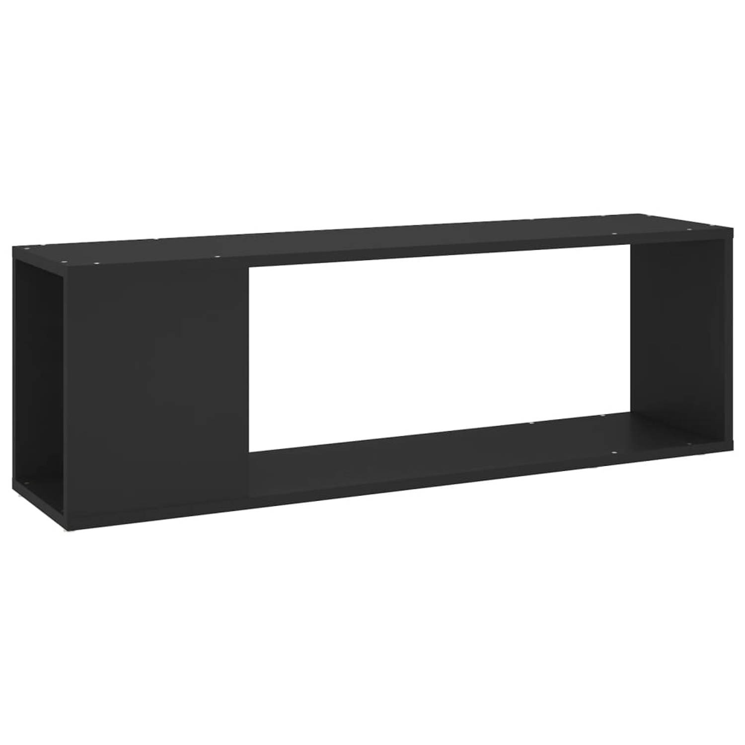 The Living Store TV-kast Zwarte Spaanplaat 100 x 24 x 32 cm (B x D x H)