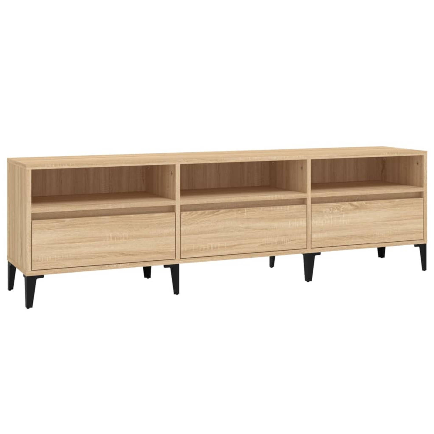 The Living Store Klassieke TV-kast - Sonoma Eiken - 150 x 30 x 44.5 cm