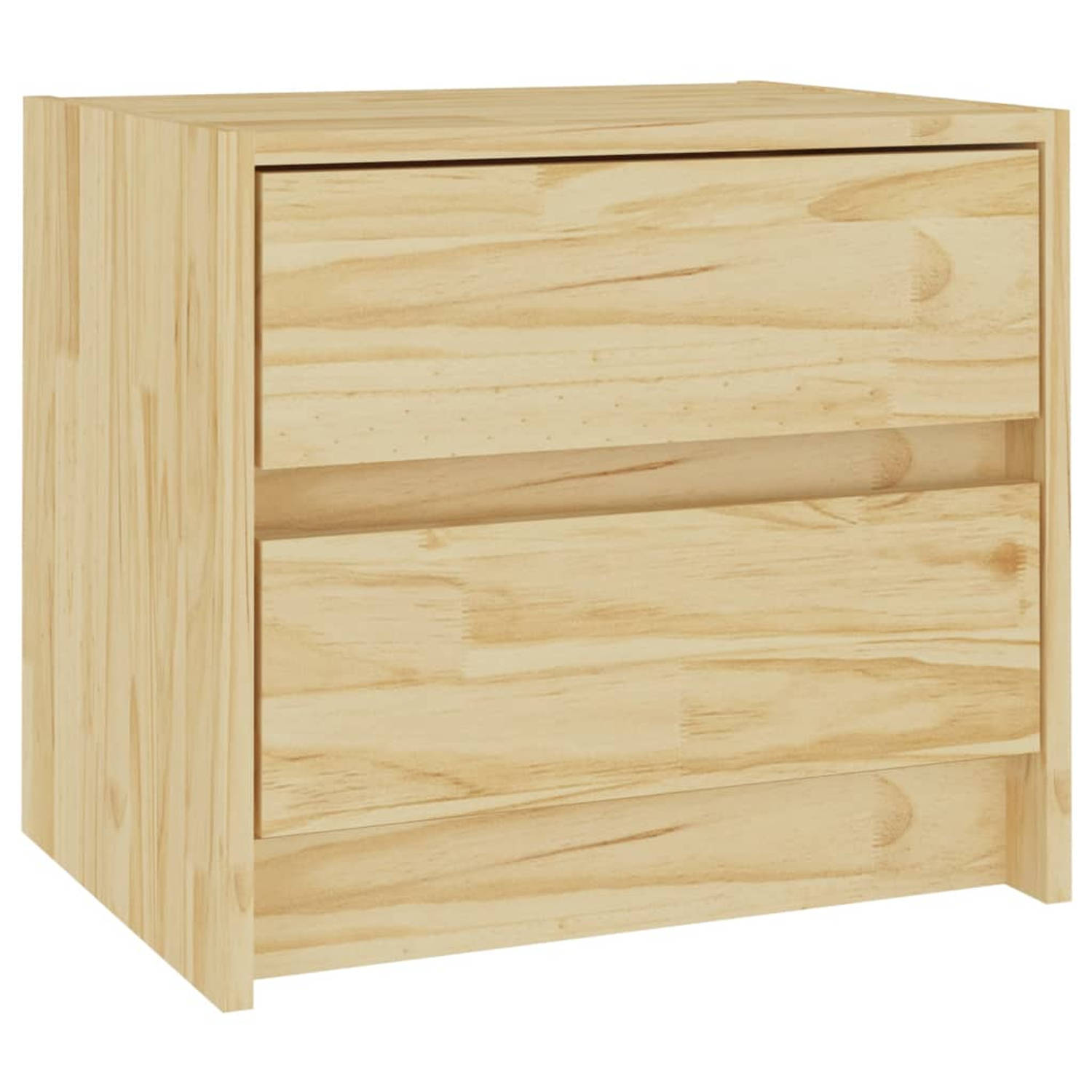 The Living Store Nachtkastje - Hout - 40 x 30.5 x 35.5 cm - Massief grenenhout