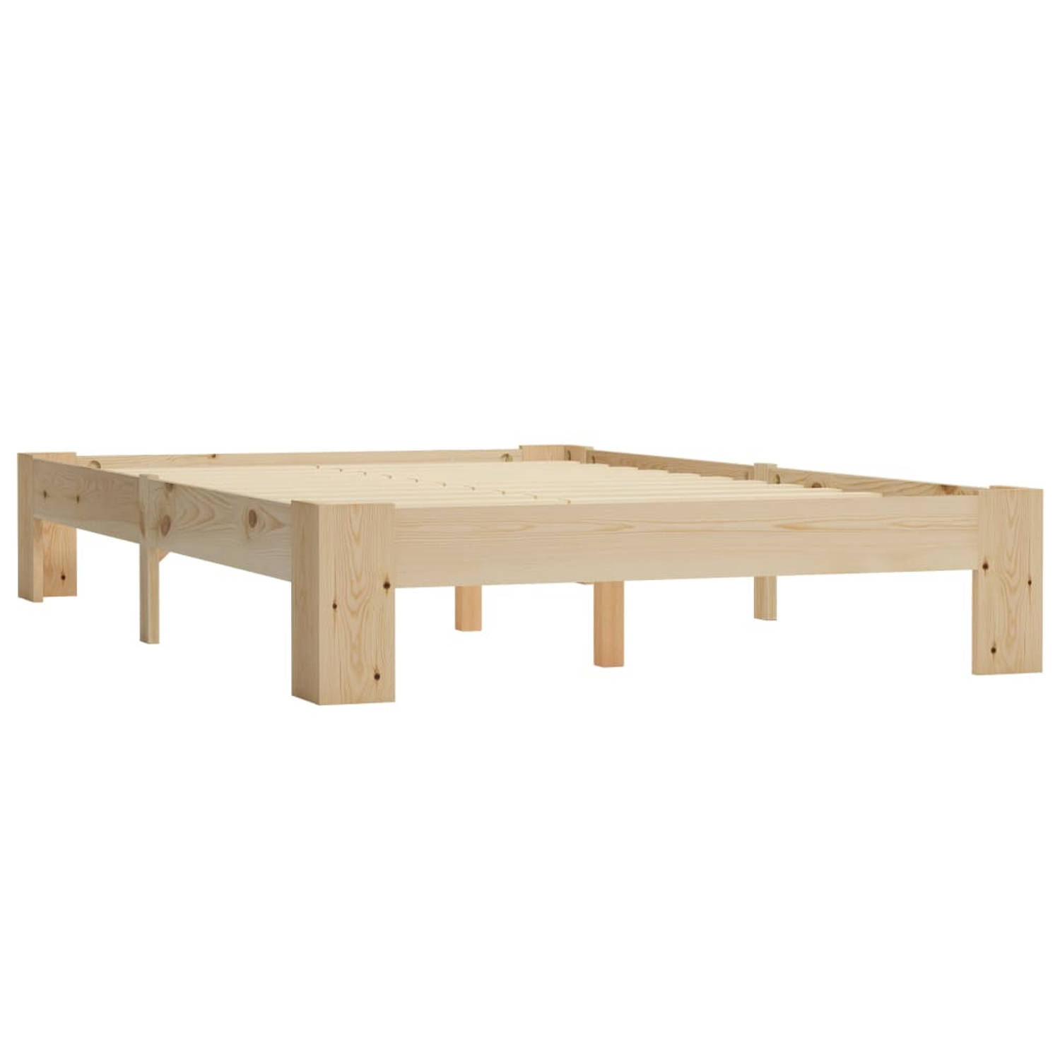 The Living Store Bedframe massief grenenhout 120x200 cm - Bed