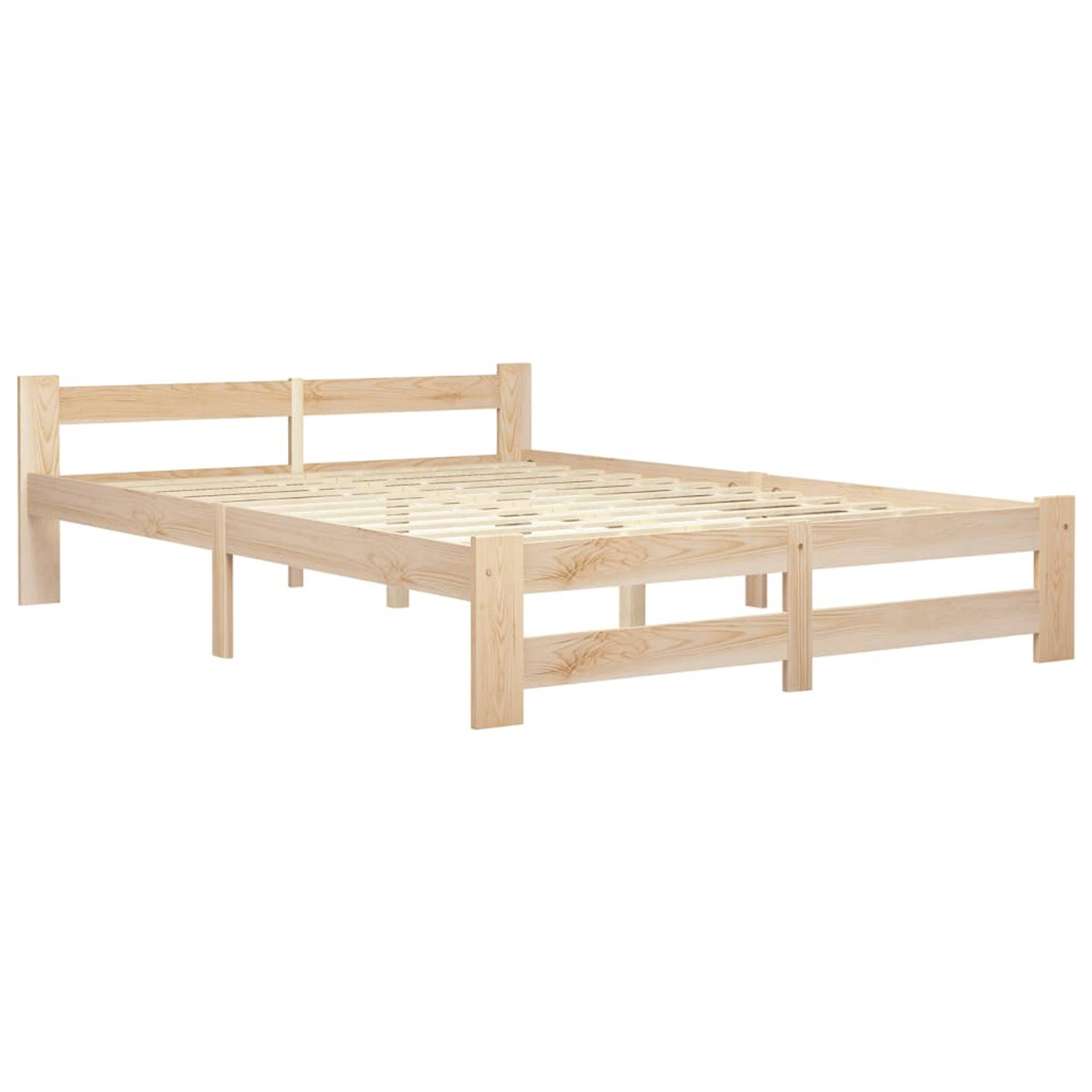 The Living Store Bedframe massief grenenhout 120x200 cm - Bedframe - Bedframes - Bed Frame - Bed Frames - Bed - Bedden - Houten Bedframe - Houten Bedframes - 2-persoonsbed - 2