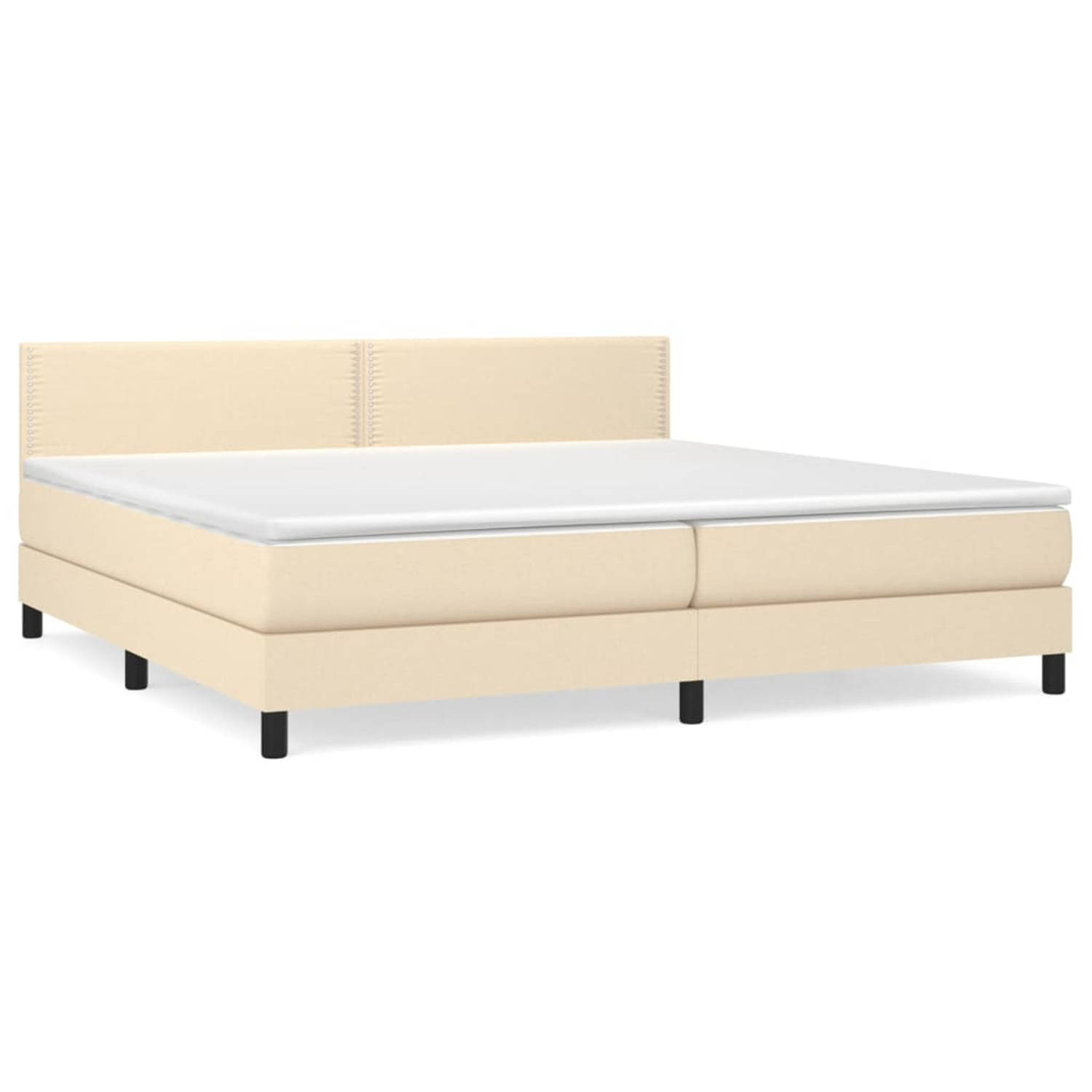 The Living Store Bed The Living Store Boxspringbed - 203 x 200 x 78/88 cm - Pocketvering Matras - Middelharde Ondersteuning