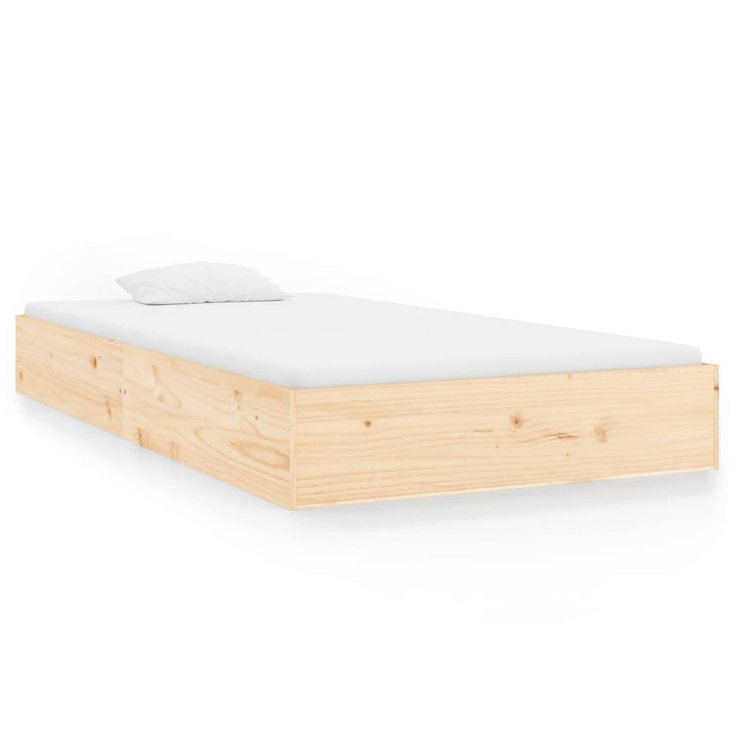 The Living Store Bedframe massief hout 100x200 cm - Bed
