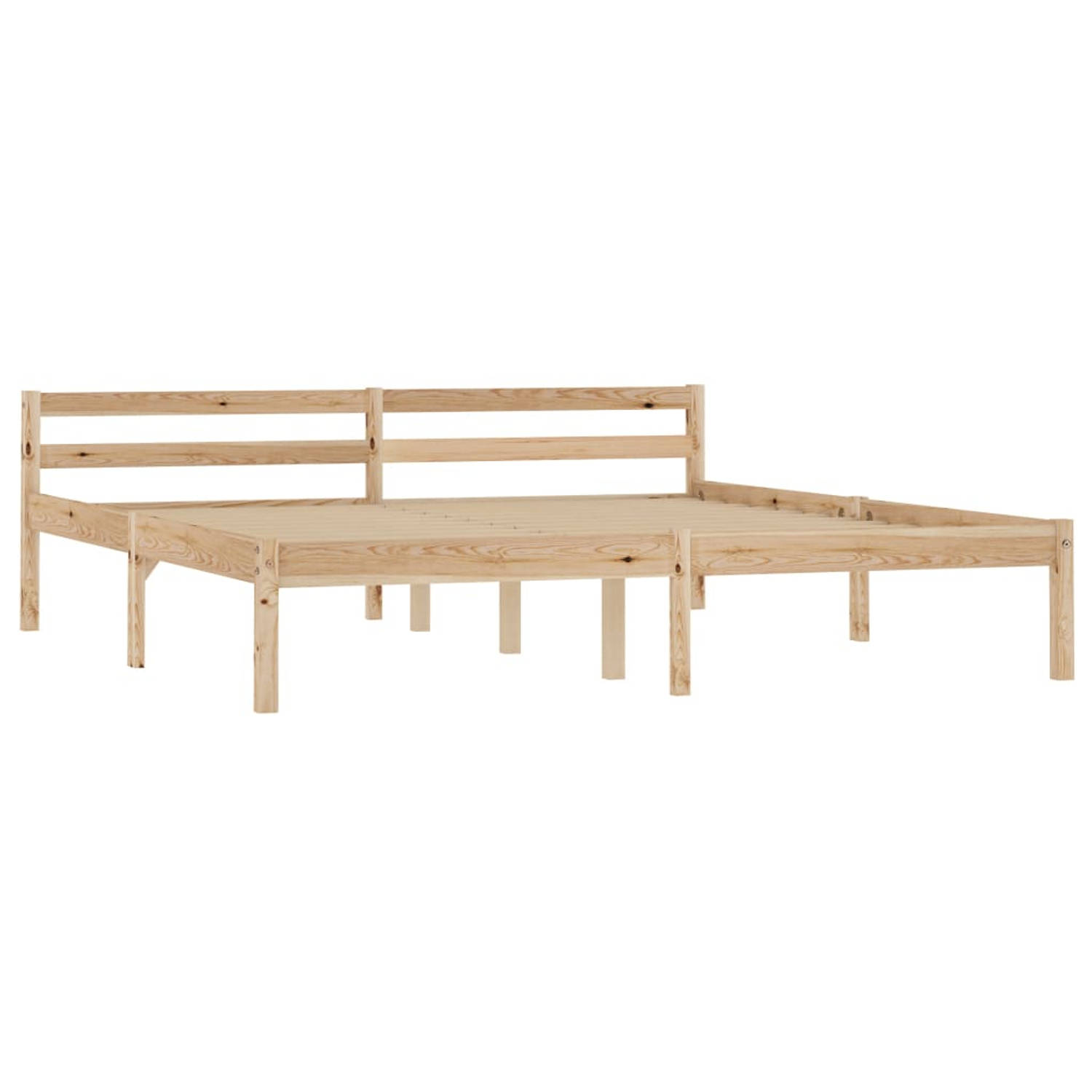 The Living Store Bedframe massief grenenhout 180x200 cm - Bed