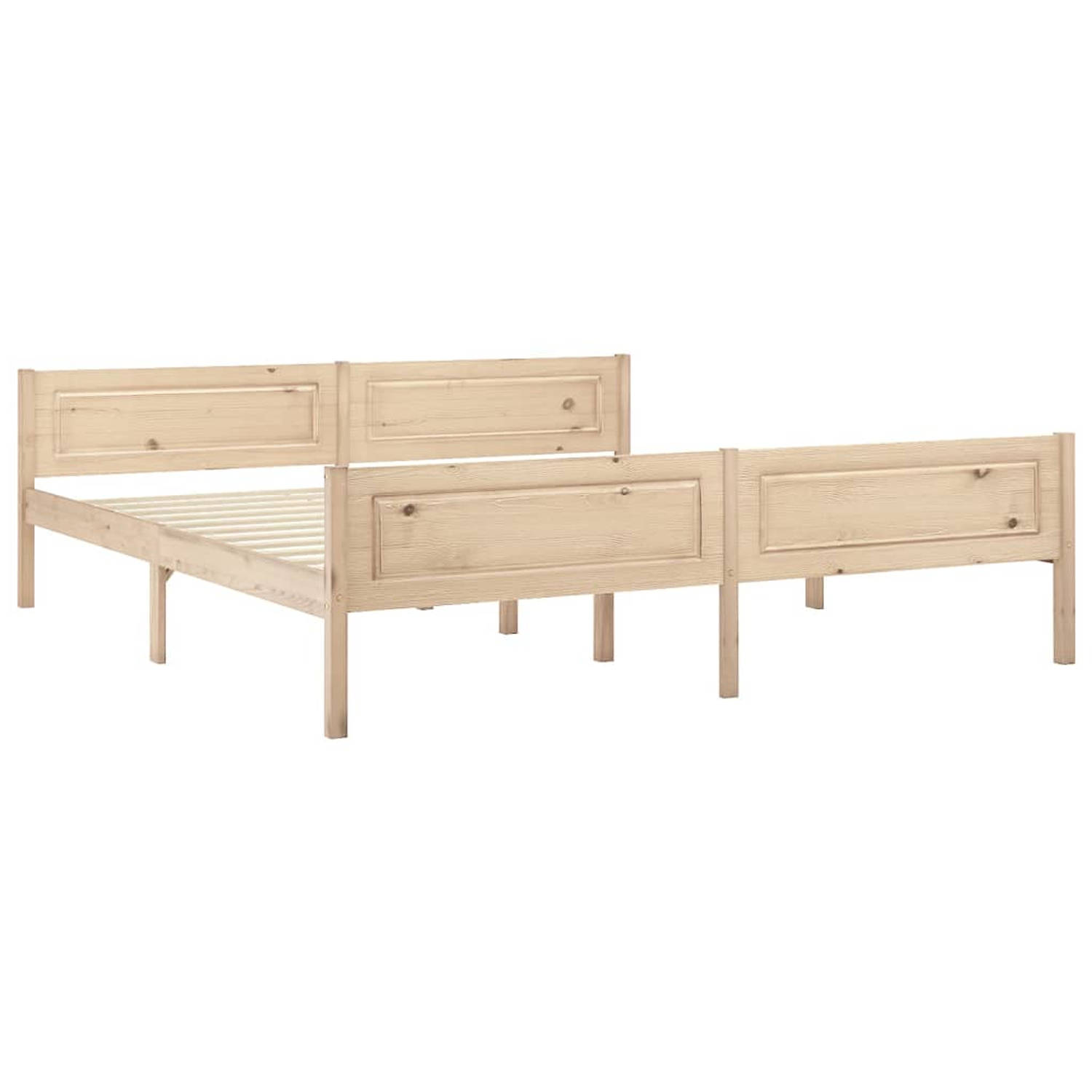 The Living Store Bedframe massief grenenhout 180x200 cm - Bedframe - Bedframe - Bed Frame - Bed Frames - Bed - Bedden - 2-persoonsbed - 2-persoonsbedden - Tweepersoons Bed