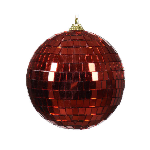 Decoris - Kerstballen foam d10l10 cm kerstrood kerst