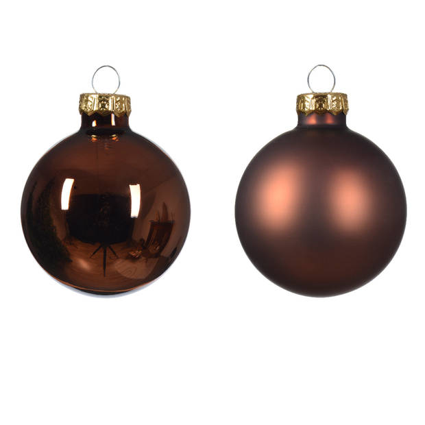 Decoris - Kerstbal glas d5 cm esprss ass 12st kerst