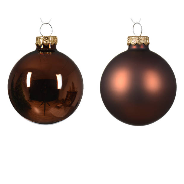 Decoris - Kerstbal glas d6 cm esprss ass 20st kerst