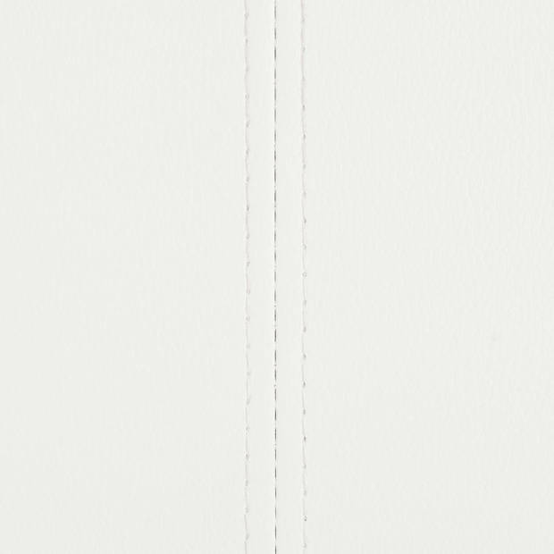 The Living Store Zwevende Eetkamerstoelenset - Wit - 43 x 55 x 100 cm - Schuim gevuld leer