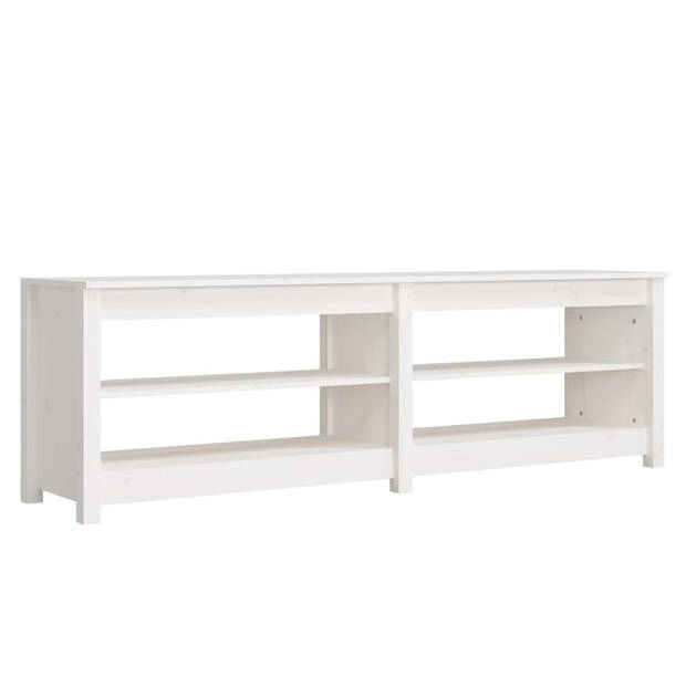 The Living Store Schoenenbank Classic Pine - Gangopslag - 160 x 36.5 x 50 cm - Wit