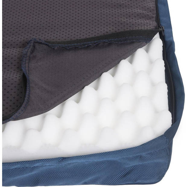 Snoozle Orthopedische Hondenmand - Zacht en Luxe Hondenkussen - Hondenbed - Wasbaar - Hondenmanden - L - 91cm - Blauw