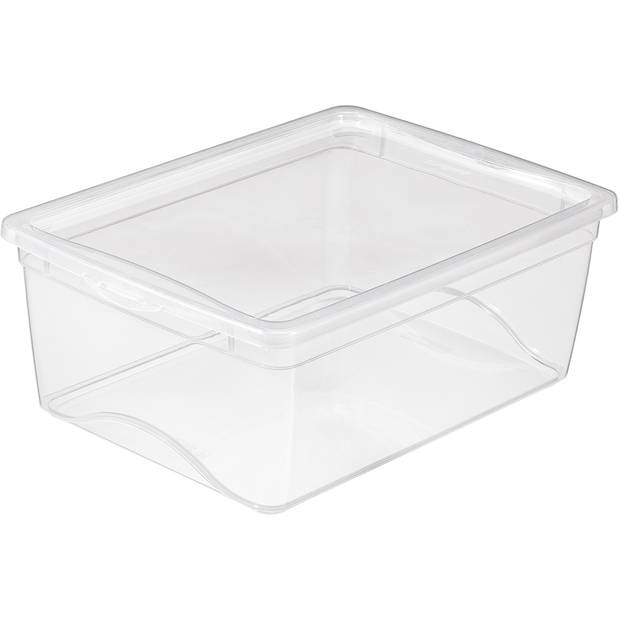 Sunware - Omega opbergbox 11L transparant - 38 x 27 x 14,5 cm