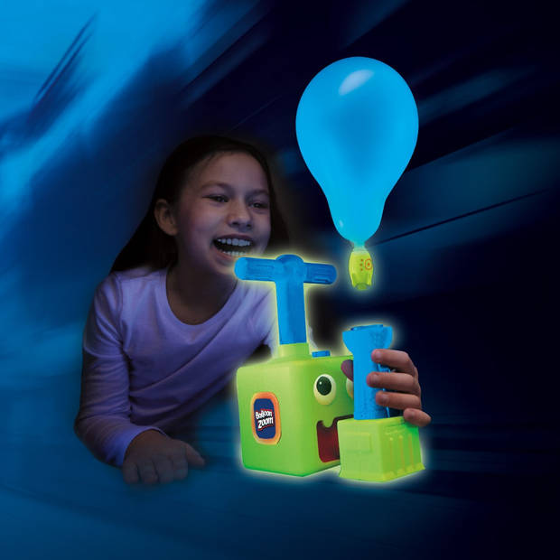 Mediashop Balloon Zoom - Ballon-auto-speelgoed voor kinderen vanaf 3 jaar - inclusief auto en raketmodus