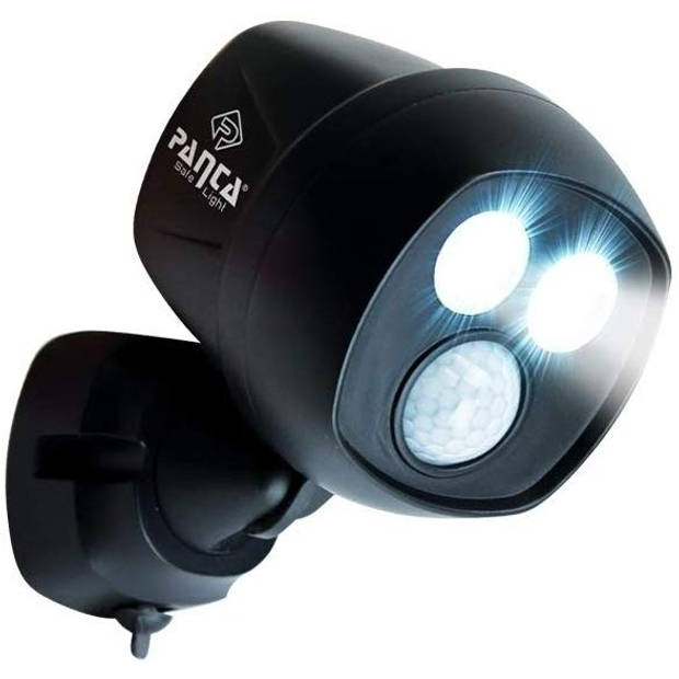 Panta Safe Light LED buitenlamp met sensor - weerbestendige buitenlamp met bewegingssensor en daglichtsensor - zwart