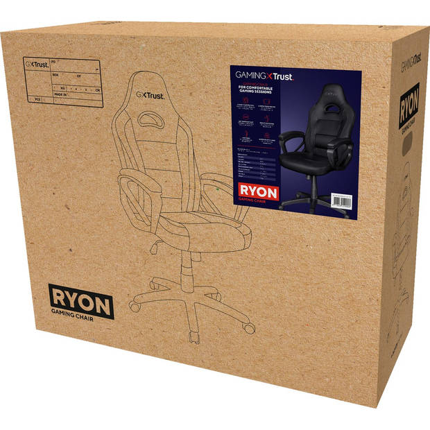 Trust Gaming GXT 701 Ryon Gamingstoel - Zwart