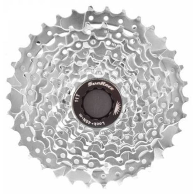 SunRace cassette CSR96 9S 11-34T zilver