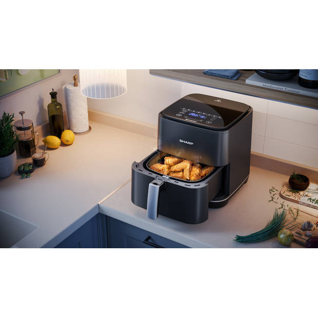 Sharp AF-GS552AE-B XL Airfryer - 5.5 liter - 1650 Watt