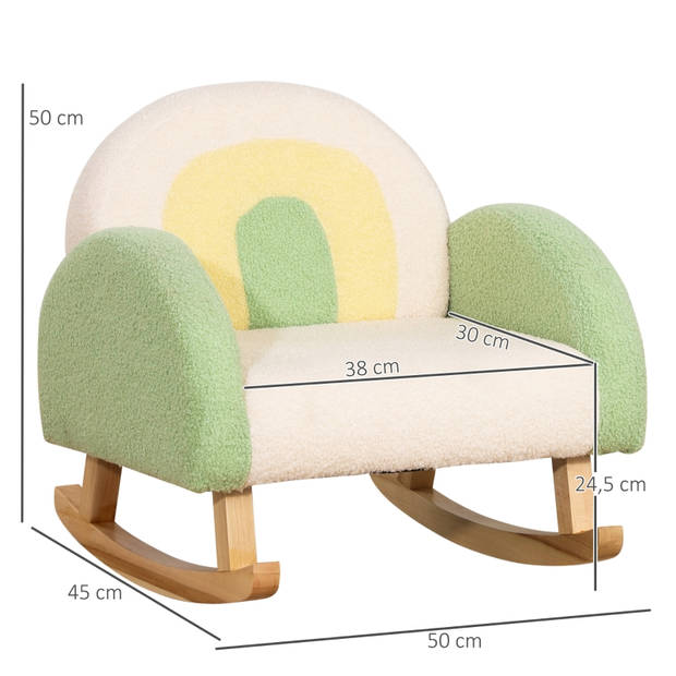 Schommelstoel voor kinderen - Schommelzitje - Kinderzetel - Kinderstoel - 50B x 45T x 50H cm