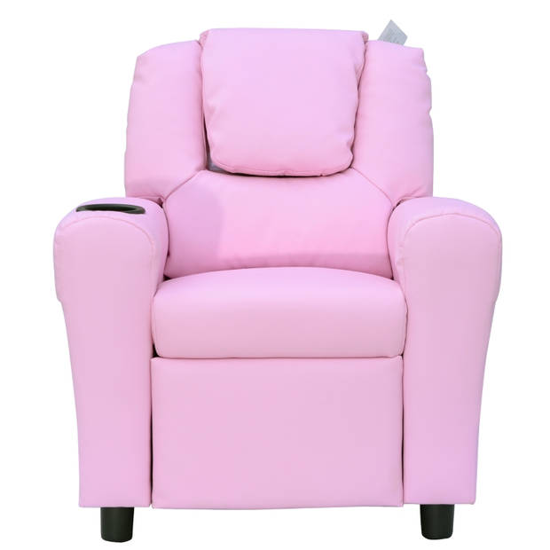 Kinderstoel - Kinderzetel - Kindersofa - Kinderbankje - Relaxstoel - Roze - 62 x 56 x 69 cm