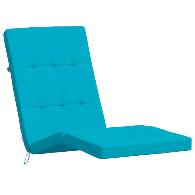 The Living Store Terrasstoelkussens - Oxford stof - 180x55x7 cm - Turquoise