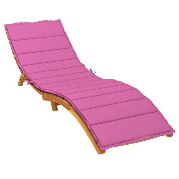 The Living Store Ligbedkussen - Oxford stof - 200x50x4 cm - Roze