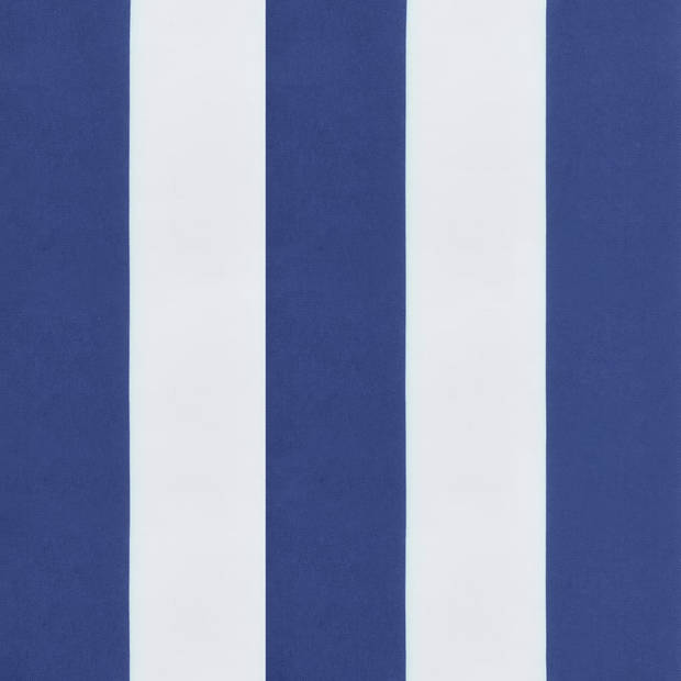 vidaXL Palletkussen gestreept 60x60x8 cm oxford stof blauw en wit