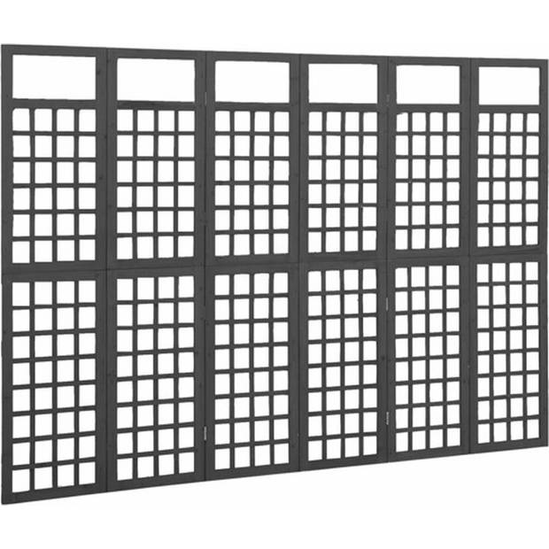 The Living Store Trellis Vurenhout - 242.5 x 180 cm - zwart