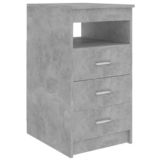 The Living Store Bureau 140x50x76 cm spaanplaat betongrijs - Bureau