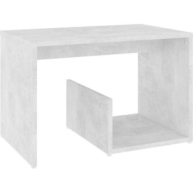 The Living Store Woonkamertafel Betongrijs - 59 x 36 x 38 cm - Praktisch en Trendy