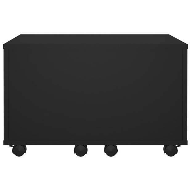 vidaXL Salontafel 60x60x38 cm bewerkt hour zwart