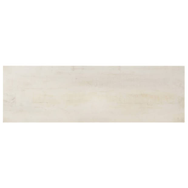 The Living Store Consoletafel - Ruw Mangohout - 115 x 35 x 77 cm - Whitewash