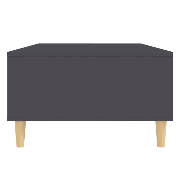 The Living Store Salontafel Scandinavische Stijl - Grijs - 103.5 x 60 x 35 cm