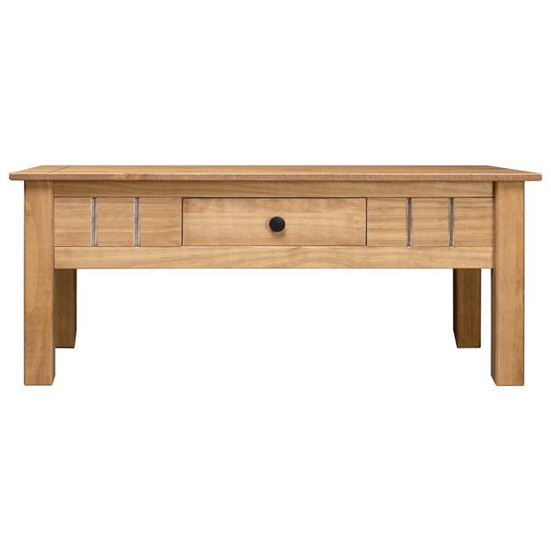 The Living Store Salontafel Grenenhout - 100 x 60 x 45 cm - Met lade