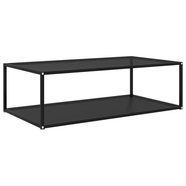 The Living Store Salontafel Basic - 120 x 60 cm - Glas en staal