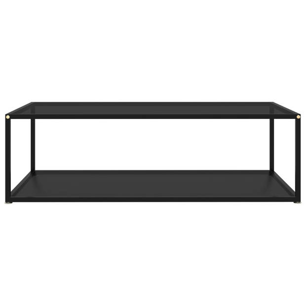 The Living Store Salontafel Basic - 120 x 60 cm - Glas en staal