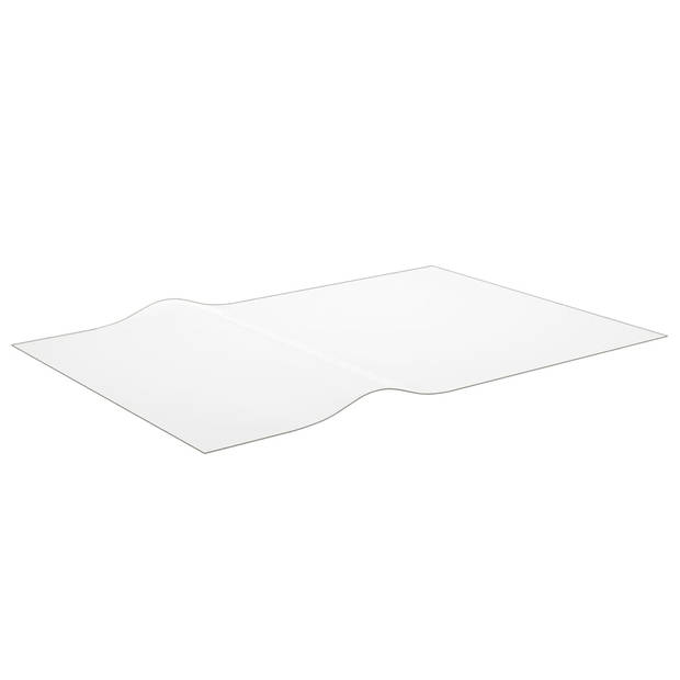 The Living Store Tafelbeschermer 140x90 cm 1-6 mm PVC transparant - Tafelonderdeel