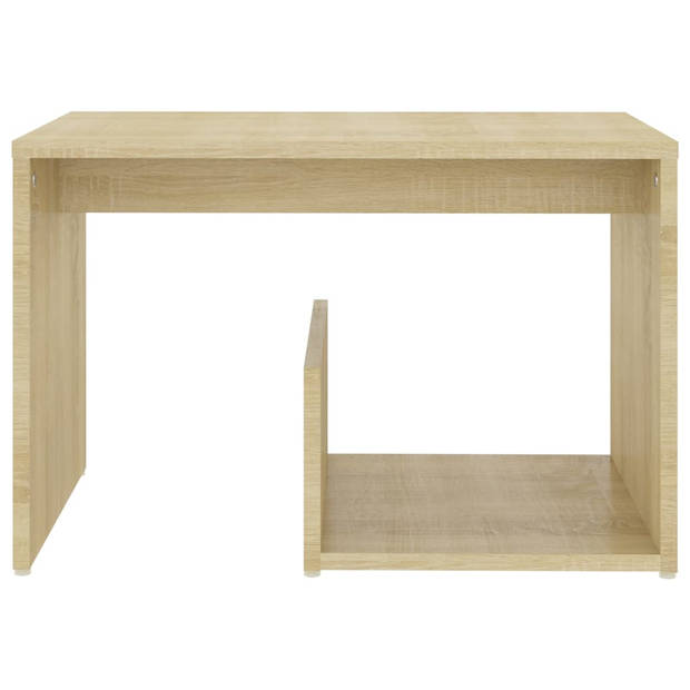 The Living Store Woonkamertafel - Sonoma eiken - 59 x 36 x 38 cm - praktisch en trendy