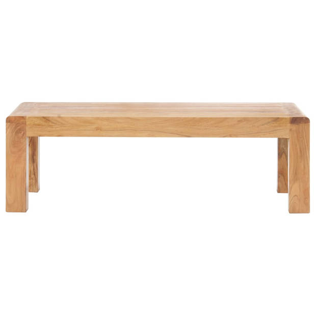 The Living Store Massief Acaciahouten Salontafel - 110 x 60 x 35 cm - Rustieke Stijl