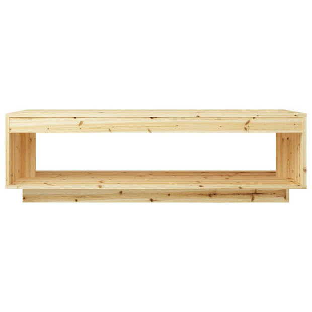 vidaXL Salontafel 110x50x33,5 cm massief vurenhout