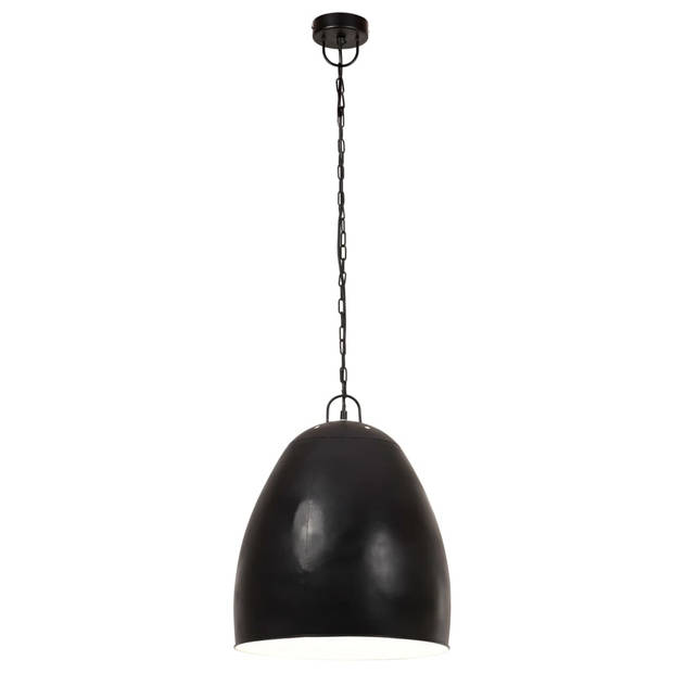 The Living Store Hanglamp - Zwart ijzer met coating - 42 x 52 cm (ø x H) - E27 fitting - Max 25W