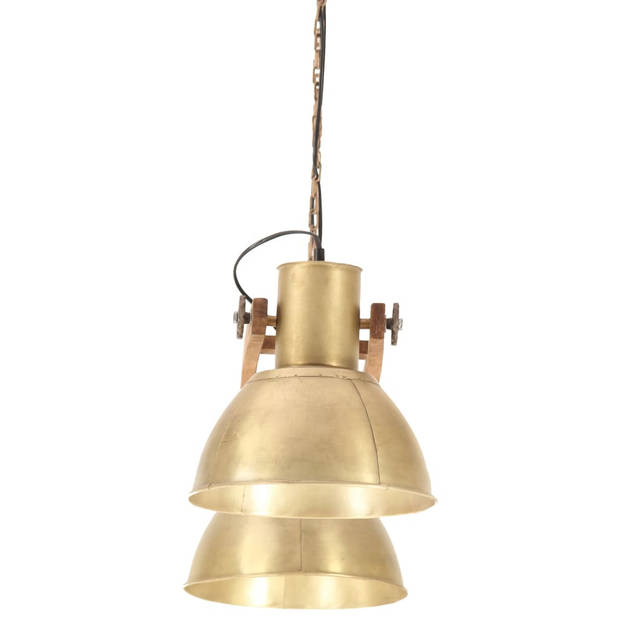 The Living Store Hanglamp Antiek Messing 109 cm - 29 x 28 cm - Industrieel