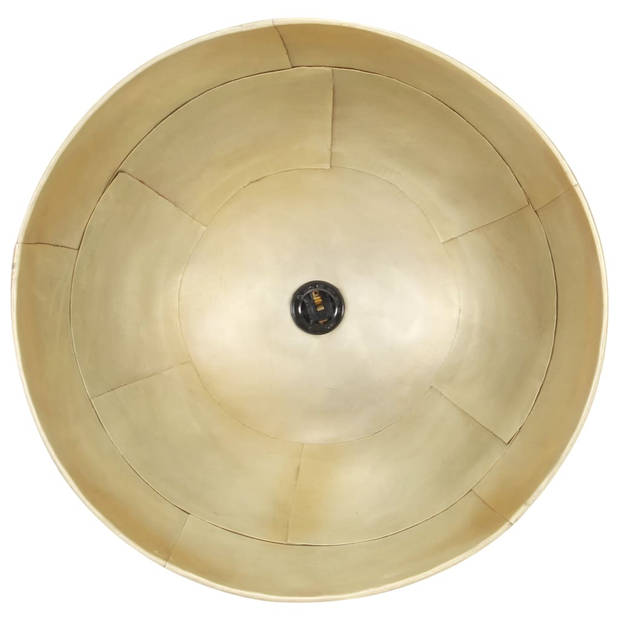 vidaXL Hanglamp industrieel vintage rond 25 W E27 41 cm messingkleurig