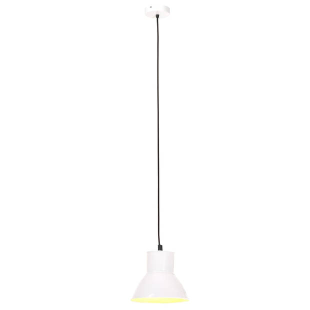 The Living Store Hanglamp Landelijk Wit 120 cm - 17 x 16 cm - E27 fitting