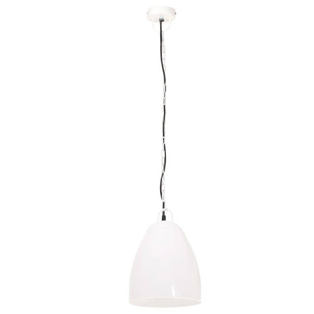 The Living Store Hanglamp - Industrieel - 32 cm - Wit