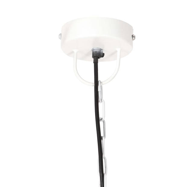 The Living Store Hanglamp Industriële Stijl - 48 x 41 cm - Wit - E27 fitting