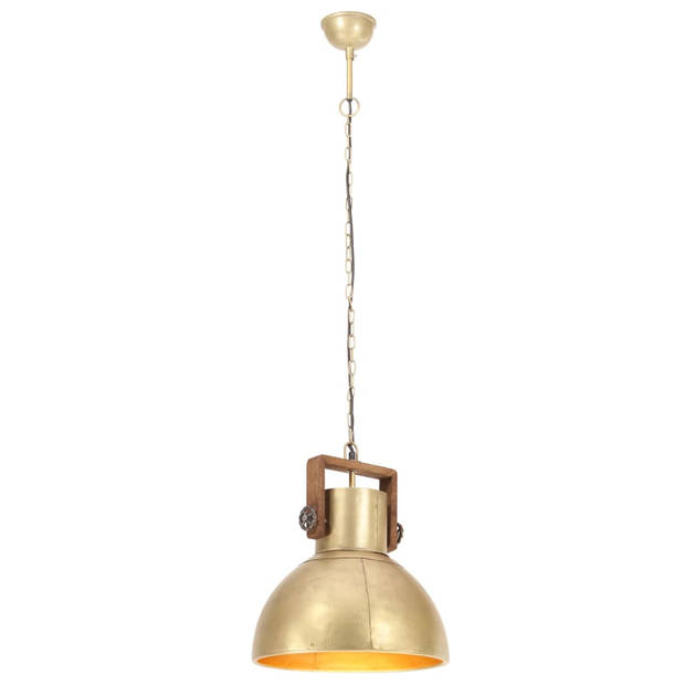 The Living Store Hanglamp Industriële Stijl - 40x47 cm - Messing - bruin