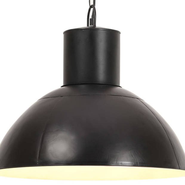 The Living Store Hanglamp - Industriële Stijl - IJzer - Zwart - 48x41 cm - E27 fitting